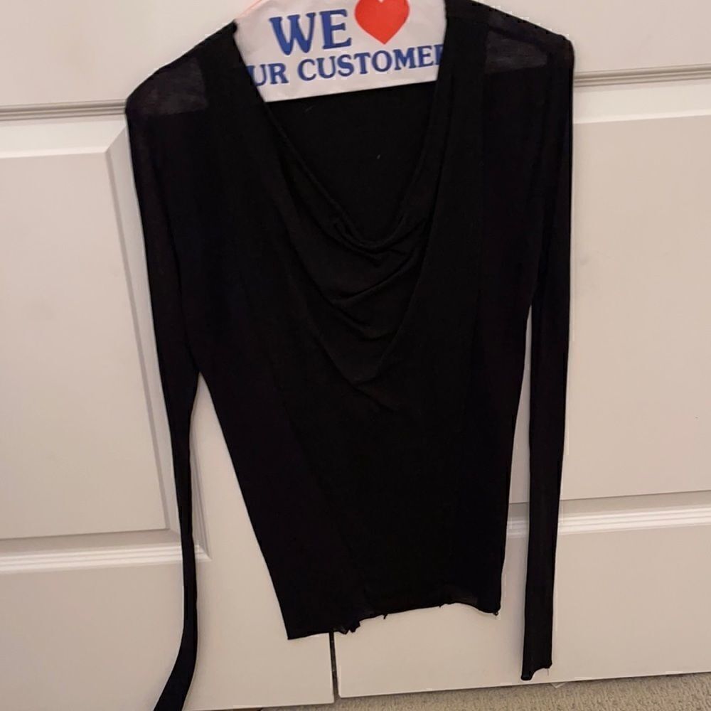 Black Flexus Sheer Long sleeve. Small